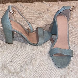 Jean Material Heels